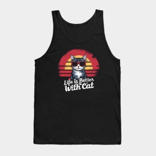 Life is Better with Cat Tank Top